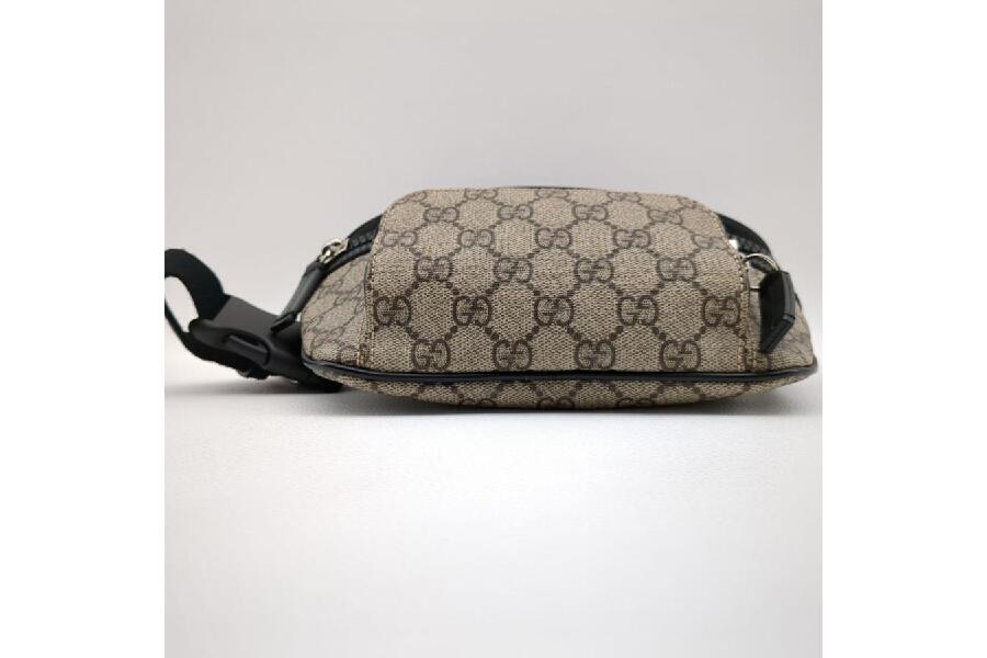 グッチ（GUCCI）450946 ウエストバッグ GGスプリーム ブラック