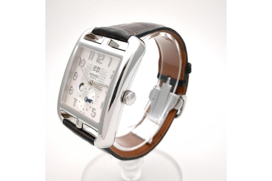 エルメス ケープコッド GMT ナイト＆デイ CD6.910 038713WW レザーベルト スクエア オートマチック 腕時計 HERMES  入荷しました♪｜2024年05月23日｜静岡県のリサイクルショップ ピックアップ浜松宮竹店