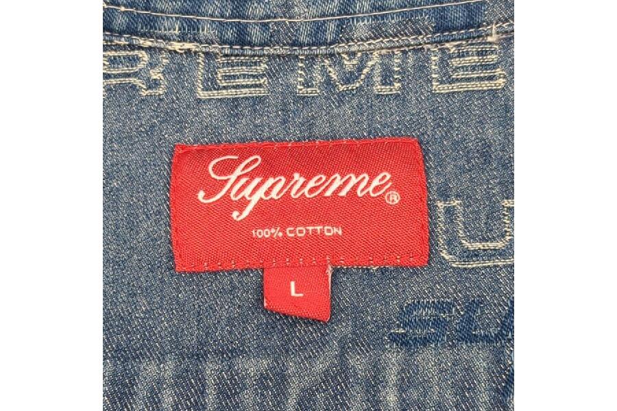 シュプリーム デニムシャツ ブルー サイズ L 19AW dimensions logo denim shirt メンズ Supreme  入荷しました♪｜2024年06月22日｜静岡県のリサイクルショップ ピックアップ浜松宮竹店