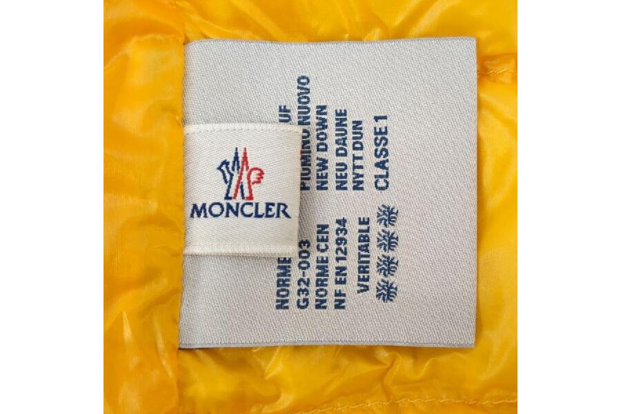 MONCLER ダウンベスト メンズ イエロー サイズ1 G32-003 EN12934 モンクレール 男性用 古着  入荷しました♪｜2023年07月28日｜静岡県のリサイクルショップ ピックアップ磐田店