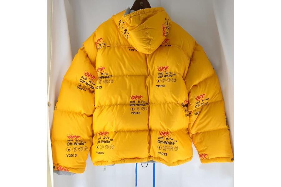 オフホワイト ダウンジャケット サイズ XL イエロー メンズ OFFWHITE 19AW/YELLOW OMED019F19F06003 古着 中古  入荷しました♪｜2024年04月30日｜静岡県のリサイクルショップ ピックアップ藤枝高洲店