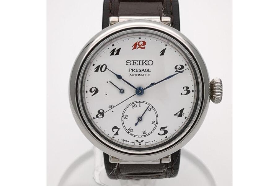 セイコー プレサージュ SARW065 自動巻き 鹿皮革 ホワイト メンズ SEIKO ローレル復刻版 限定2500本 中古  入荷しました♪｜2024年08月13日｜静岡県のリサイクルショップ ピックアップ藤枝高洲店