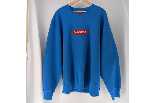 シュプリーム スウェット サイズ XL メンズ ボックスロゴ 22AW ブルー Box Logo Crewneck Supreme 古着 中古  入荷しました♪｜2023年11月23日｜静岡県のリサイクルショップ ピックアップ藤枝高洲店