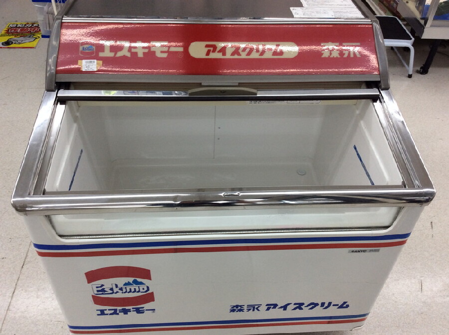 値下無】レトロ 雪印アイスクリーム ストッカー 業務 冷凍庫 非売品 - 生活家電