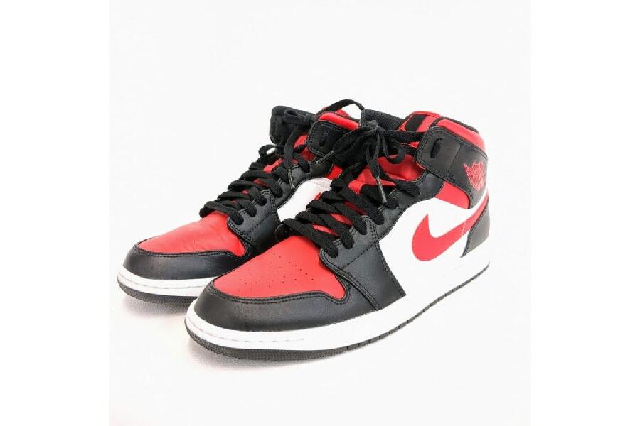 NIKE ナイキ エアジョーダン1 ミッド ホワイト ジムレッド ブラック WHITE GYM RED BLACK 554724 SIZE  28.5cm入荷しました♪｜2024年09月07日｜静岡県のリサイクルショップ ピックアップ静岡登呂店