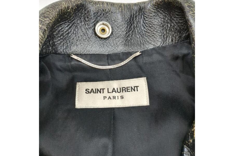 サンローラン Saint Laurent パリ ダメージ加工 ダブルライダースジャケット ブラック メンズ SIZE 44  中古入荷しました♪｜2024年09月23日｜静岡県のリサイクルショップ ピックアップ静岡清水店