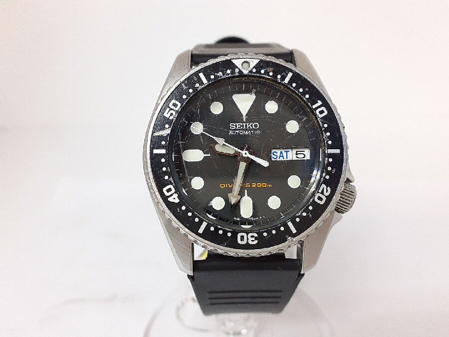 サファイア風防 1980年製 SEIKO150mダイバー ブラックボーイ 腕時計