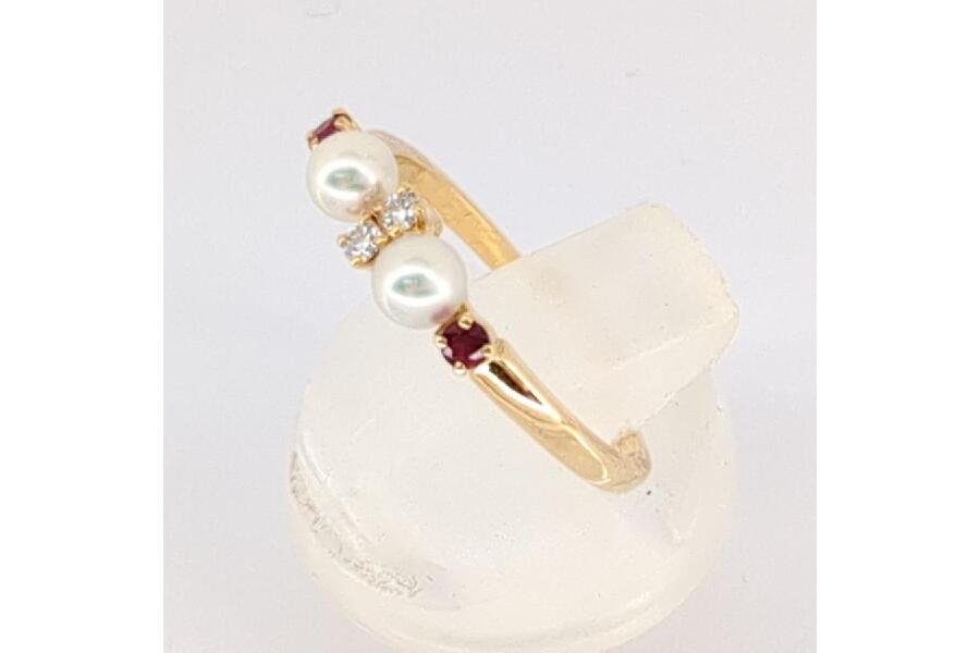 新品仕上げ済み】リング ミキモト MIKIMOTO K18 1.95g ベビーパール ダイヤモンド ルビー 10.5号 指輪  入荷しました♪｜2023年11月11日｜静岡県のリサイクルショップ キンバリー浜松高林店