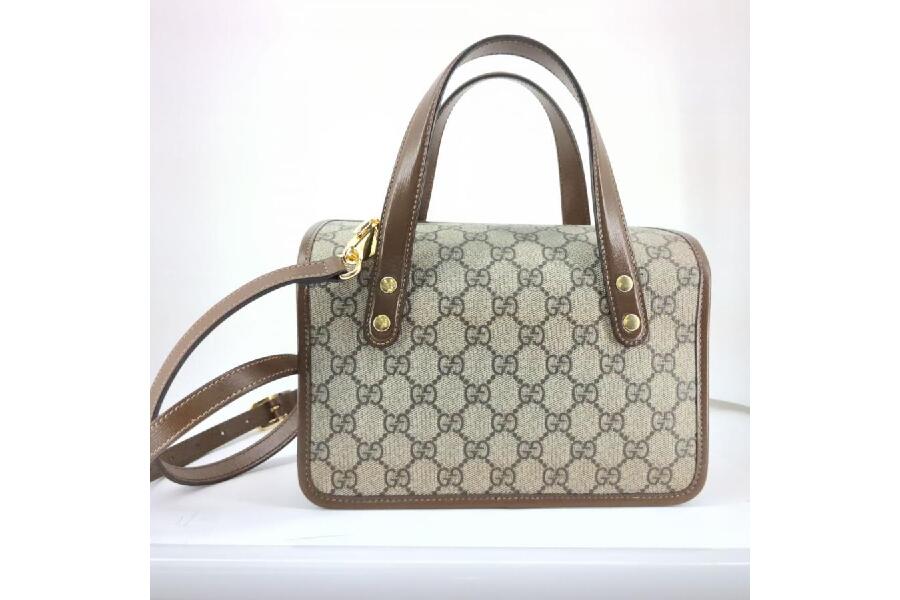 GUCCI グッチ ホースビットミニトップハンドルバッグ 2WAY ブラウン 1955 GGスプリーム 645453  入荷しました♪｜2024年01月03日｜静岡県のリサイクルショップ キンバリー浜松高林店