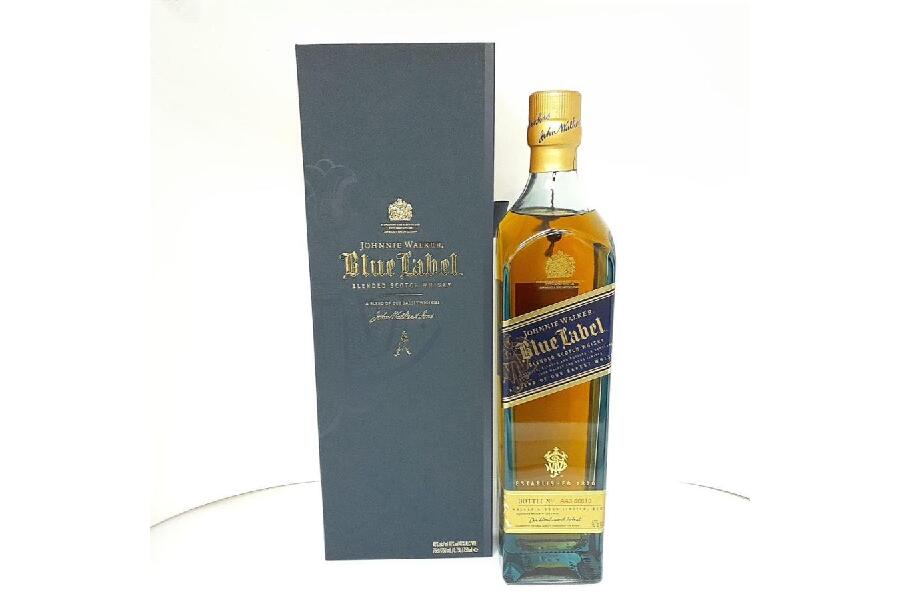 返品無料です Johnnie walker BLUE Label スコッチウイスキー古酒箱