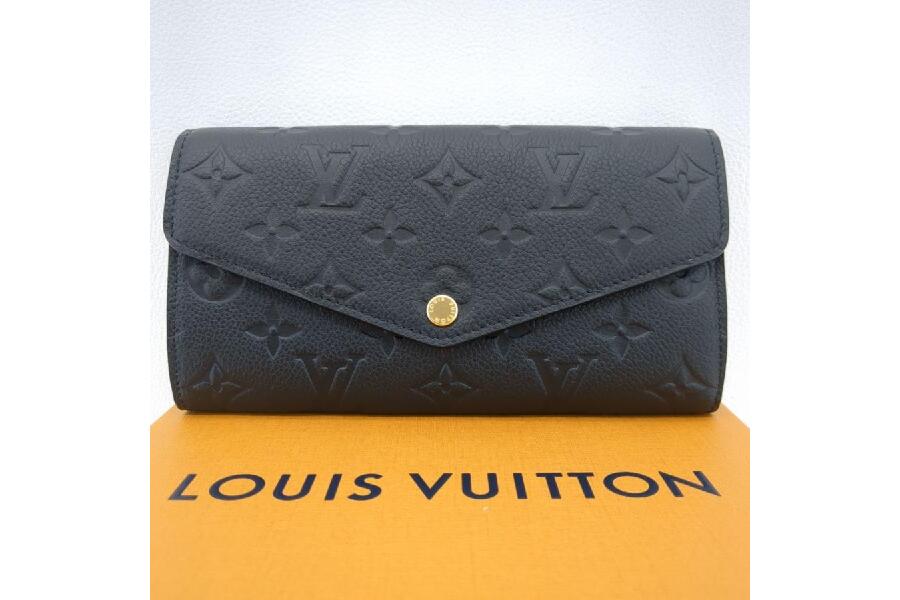 ルイヴィトン 長財布 ポルトフォイユサラ モノグラムアンプラント M82257 黒 ノワール LOUIS VUITTON 中古  入荷しました♪｜2024年04月24日｜静岡県のリサイクルショップ キンバリー藤枝インター店