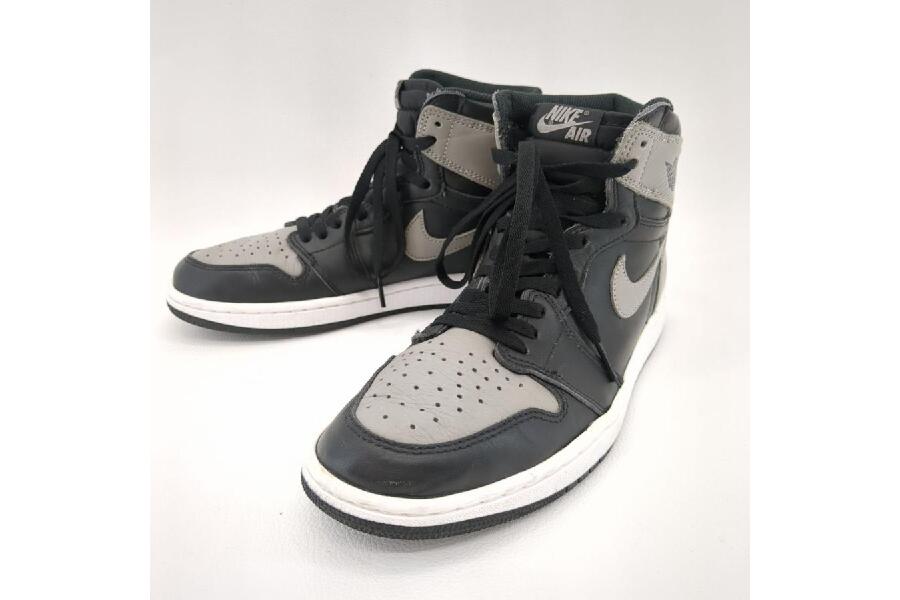 ナイキ エアジョーダン1 AIR JORDAN 1 RETRO HIGH 26.5cm ブラック グレー ハイカットスニーカー NIKE  中古入荷しました♪｜2024年08月27日｜静岡県のリサイクルショップ キンバリー藤枝インター店