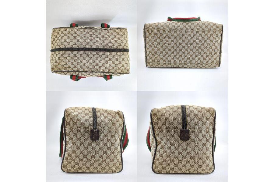 グッチ ボストンバッグ シェリーライン 153240 GG柄 ベージュ レディース オールド ビンテージ GUCCI  入荷しました♪｜2024年09月08日｜静岡県のリサイクルショップ キンバリー藤枝インター店