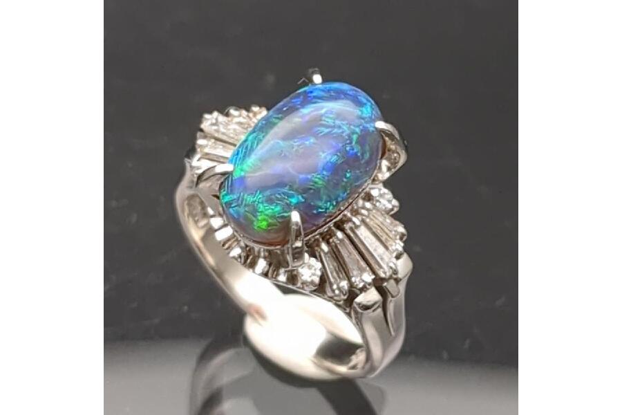 ソーティング 天然ブラックオパール 3.59ct リング 10.5号 Pt900 8.7g 指輪 ジュエリー Black Opal  中古入荷しました♪｜2024年09月23日｜静岡県のリサイクルショップ キンバリー藤枝インター店