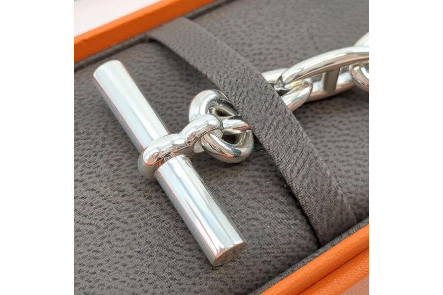 美品】HERMES エルメス シェーヌダンクルGM ブレスレット 12コマ SV925 シルバー 箱・2023年12月国内正規店購入 証明書付  入荷しました♪｜2024年01月16日｜静岡県のリサイクルショップ キンバリー静岡SBS通り店