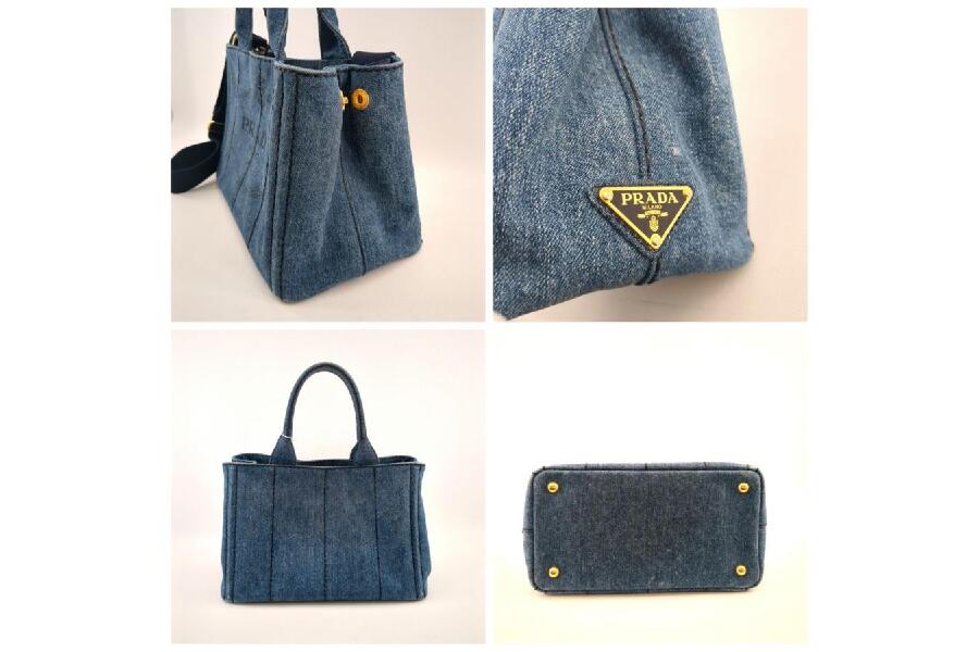 プラダ カナパ 1BG439 2WAYショルダー ハンドバッグ DENIM BLUE キャンバス デニム ブルー PRADA  ユニセックス入荷しました♪｜2024年12月12日｜静岡県のリサイクルショップ キンバリー静岡SBS通り店