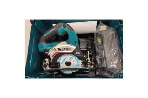 未使用】 MAKITA HS474DRGX 125mm 充電式マルノコ 青 ブルー 純正18V6 